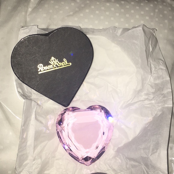Rosenthal Other Nwt Rosenthal Pink Crystal Heart Poshmark